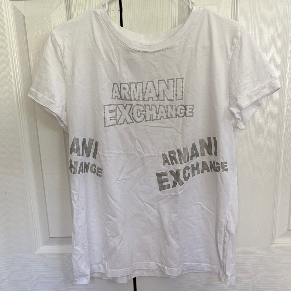 Armani Exchange Graphic White Tee